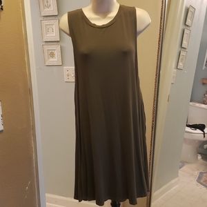 Fringed Tee Shirt Dress